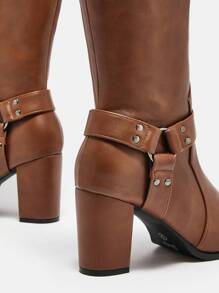 SheIn BIZ Của phụ nữ Đúng mốt Giày ống - màu nâu - Xem 6