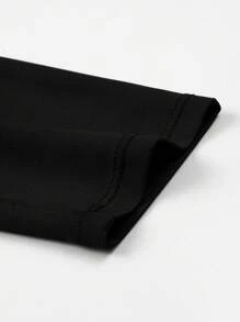 Manfinity Sport Corelite Áo khoác thể thao cho nam Half Zip Thumb Holes - màu đen - Xem 3