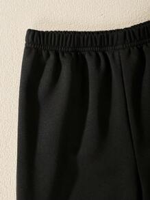 SHEIN 女大童卡通圖案連帽衫和運動褲 - 彩色 - 查看 5
