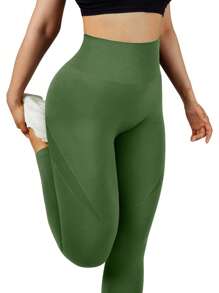 Easithlete 寬腰帶運動打底褲