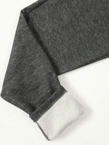 Chiquease Solid High Waist Thermal Leggings - Grey - View 6