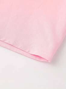 Manfinity Homme 男士純色鈕扣修身長袖淺粉色度假襯衫 - 粉色 - 查看 3