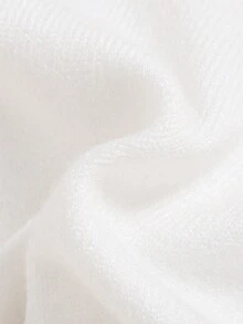 SHEIN Baby Boy Solid Turtleneck Sweater - White - View 4