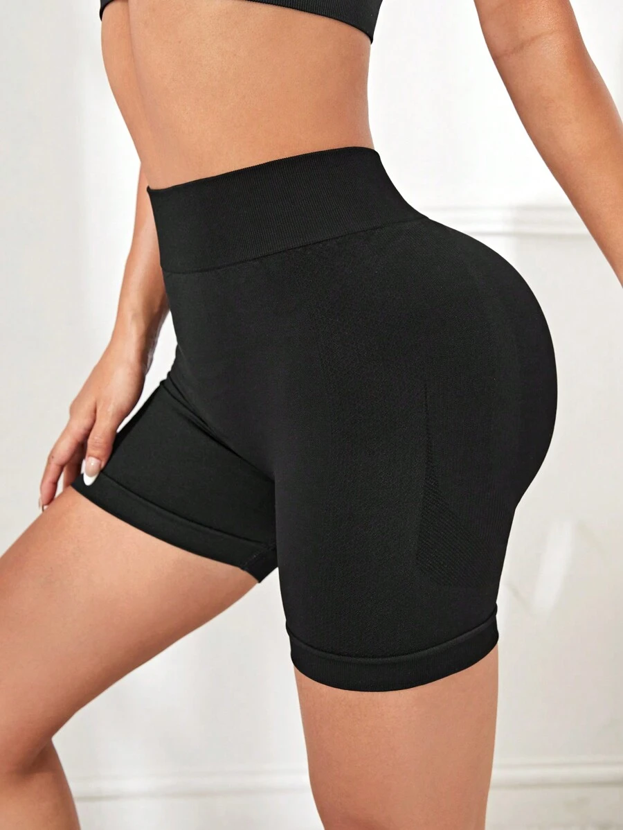 Easithlete 素色褶邊後運動短褲