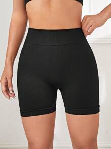 Easithlete 素色褶邊後運動短褲