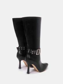 CUCCOO SZL 女性時尚靴子 - 黑色 - 查看 4