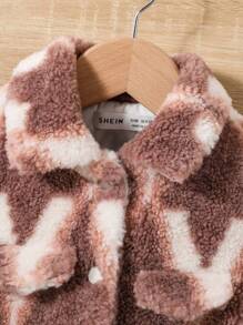 SHEIN Bimba Giacca teddy tie dye
