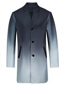 Manfinity Homme Men Ombre Button Front Overcoat - Multicolor - View 3