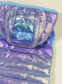 PETSIN Phản chiếu Đầy màu sắc Ấm áp Không tay áo có mũ Áo khoác cho thú cưng - Nhiều màu - Xem 5