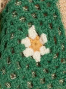 Flirla Plus Plaid & Floral Pattern Drop Shoulder Duster Cardigan, For Winter Fall Cloth For Women Autumn - Multicolor - View 5