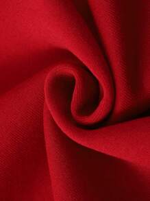 Manfinity LEGND 男士字母图案口袋抽绳宽松连帽衫，长袖，男友礼物，适合秋季 - 紅色 - 查看 4