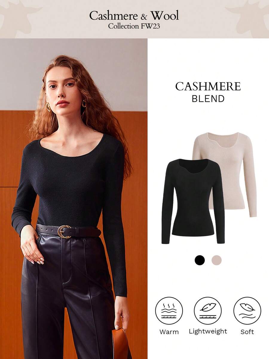 MOTF PREMIUM CASHMERE SILK-BLEND SWEATER