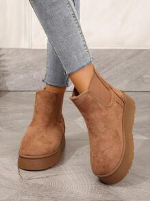 2025 Winter Women's Stylish Thickened Plush Anti-Slip Snow Boots,Fur Boots - Brown - View 3