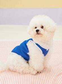 PETSIN藍色的卡通圖案背心,1入組 - 彩色 - 查看 5