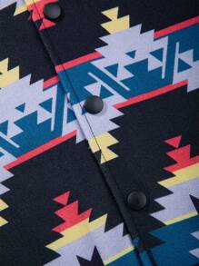 Manfinity Homme Men Geo Print Overcoat