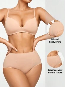 SHEIN Shape Solid High Waisted Shapewear Panty