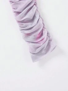 Soleia 雞心領口褶邊網紗T恤 - 彩色 - 查看 3