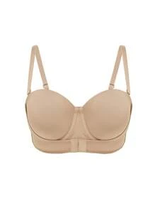 LUVLETTE Plus Dream Curve Support + Strapless Front-Close Push-Up Basic Half Bra