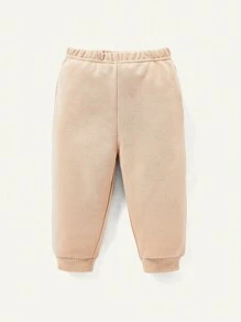 Cozy Pixies Baby Boy 2pcs Solid Pullover & 2pcs Sweatpants Matching Set - Light Grey - View 15