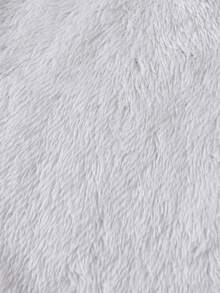 SHEIN 男小童字母補丁細節毛絨內襯連帽外套