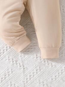 SHEIN Vintaside Kids Đứa bé gái 3pcs In hoa Quần thể thao - Nhiều màu - Xem 8