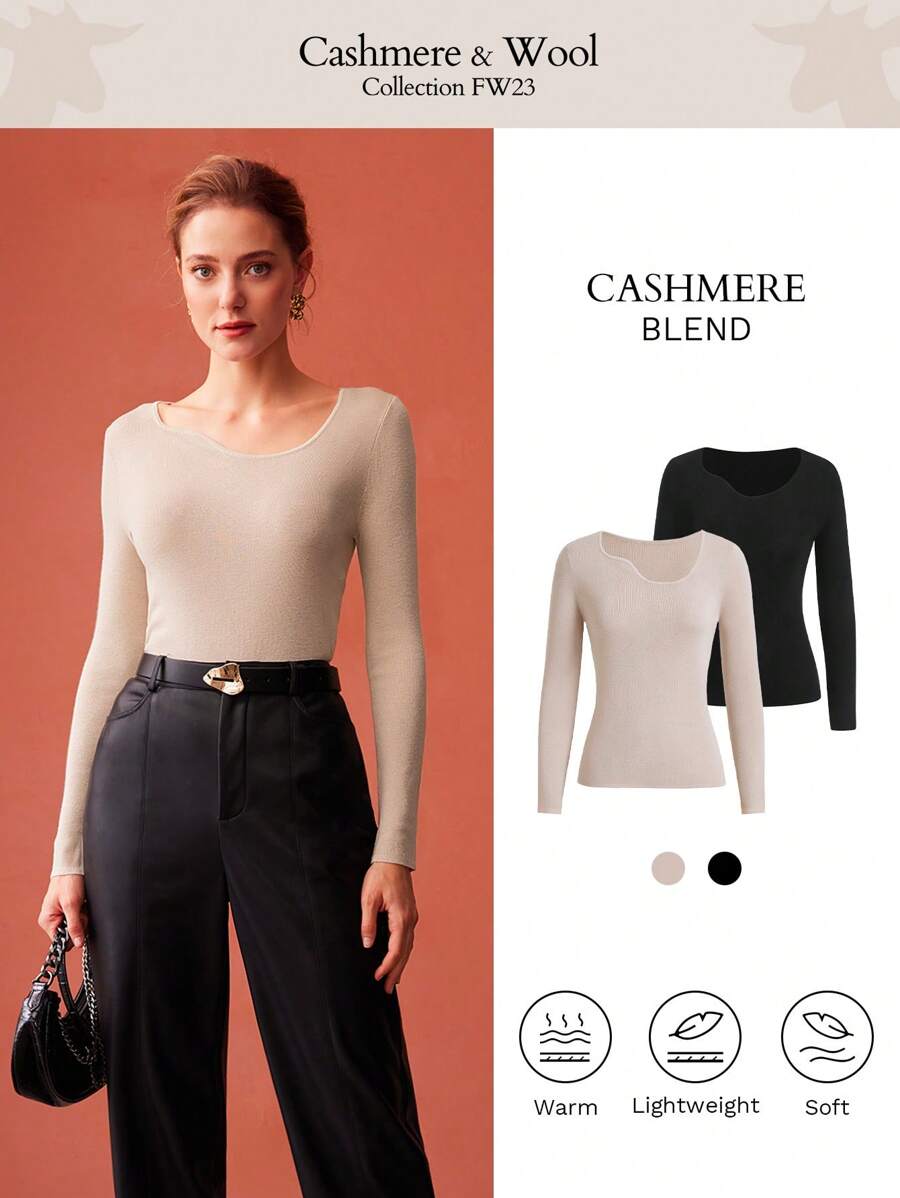 MOTF PREMIUM CASHMERE SILK-BLEND SWEATER