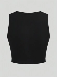 Eduely Slogan Và In Đầu lâu Áo ba lỗ - màu đen - Xem 2