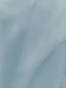 Celure Plus Contrast Plaid Print Flap Pocket Blouse - Blue - View 6