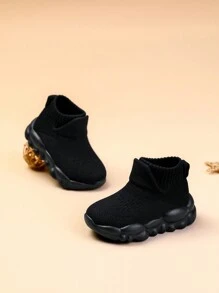 Mềm mại Và Nhẹ Em bé Giày thể thao , Thoải mái Và Ổn định Giày đi bộ - màu đen - Xem 3