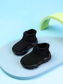 Mềm mại Và Nhẹ Em bé Giày thể thao , Thoải mái Và Ổn định Giày đi bộ - màu đen - Xem 2