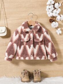 SHEIN Bimba Giacca teddy tie dye