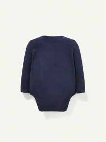 Đứa bé trai Màu thuần Với Hình sao Dài tay Vai Áo liền quần chặt Ba-mảnh Bộ - Nhiều màu - Xem 6