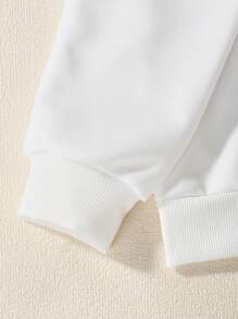 SHEIN 女大童卡通圖案連帽衫和運動褲 - 彩色 - 查看 4