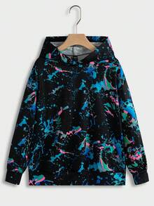 SHEIN Essnce Phản chiếu In Splash Ink Hoodie - Nhiều màu - Xem 5