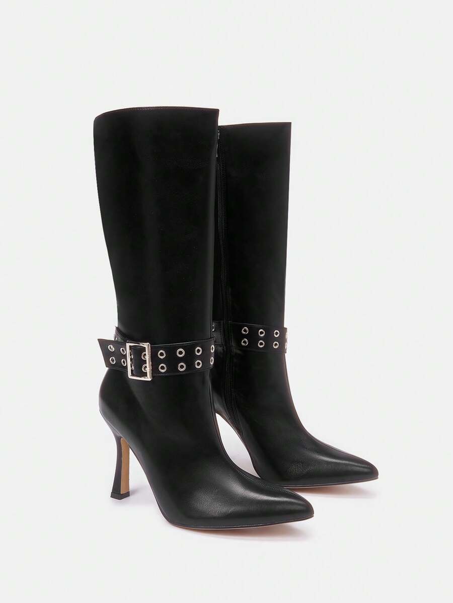 CUCCOO SZL 女性時尚靴子 - 黑色 - 查看 1