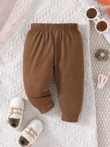 SHEIN Vintaside Kids Đứa bé gái 3pcs In hoa Quần thể thao - Nhiều màu - Xem 3