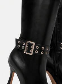 CUCCOO SZL 女性時尚靴子 - 黑色 - 查看 7