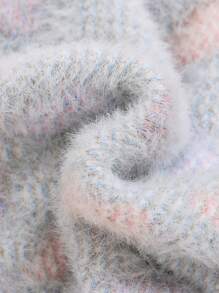 SHEIN Baby Girl Cloud Pattern Sweater - Multicolor - View 5