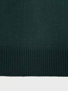RueChic Men Solid V Neck Sweater Vest - 綠色 - 查看 4