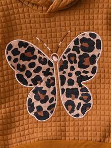 Young Girl Leopard Print Hoodie & Leggings