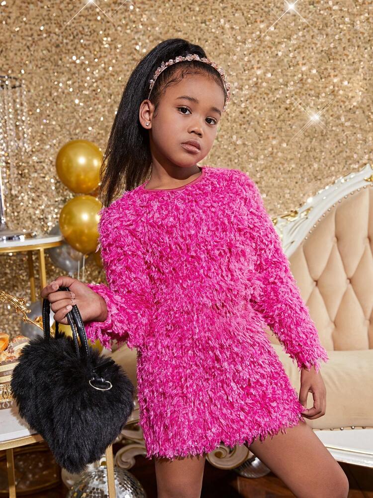 Tween Girls' Fashionable Knitted Party Mini Skirt Set, Mommy And Me Matching Outfits (3 Sets Are Sold Separately)