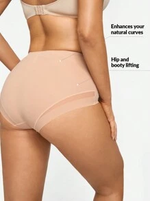 SHEIN Shape Solid High Waisted Shapewear Panty