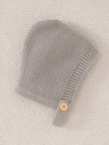 Bebé niño Mono de manga raglán tejido - Camel - Ver 4