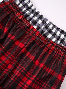 2入組青少年男孩格子睡衣套裝