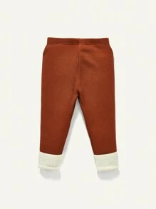 Baby Girl 3pcs Solid Pants - Dark Grey - View 6