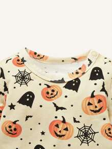 Cozy Pixies 女嬰萬聖印花睡衣套裝 - 彩色 - 查看 4