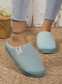 Pantofole da donna con suola spessa antiscivolo, calde e imbottite in pelliccia sintetica per uso domestico, adatte per l'autunno/inverno