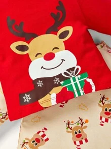 Baby Girl 2sets Christmas Pattern Gift Boxes - Red - View 7