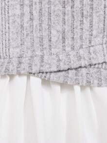 SHEIN 女嬰雙色條紋針織洋裝