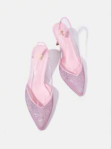 女式高跟泵鞋 - 粉色 - 查看 1